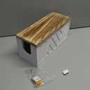 Paper Towel Dispenser Wall Mount, Paper Towel Holder Wall Mounted with Lid, Solid Wood Commercial C-Fold, Z-Fold, Trifold Hand Paper Towel Holder Dispenser Hand Towel Holder for Bathroom Kitchen Decor