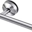 Suction Cup Toilet Paper Holder Bathroom Tissue Paper Stainless Steel Holder Toilet Paper Roll Dispenser Suction Shower Towel Hooks for Bathroom, Brushed Finish,1 PCS