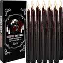 Amazon.com: 12PCS 10-Inch Black Bleeding Taper Candles,Vampire Tears Taper Candles- Unscented Ideal for Halloween, Christmas, Rituals, and Themed Party Decor : Home & Kitchen
