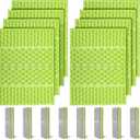 FOCHIER F Stadium Seat Pad, Foam Sitting Pad Mat,Diamond Green 8PCS, Large