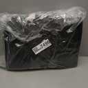 LOVEVOOK Laptop Bag for Women 15.6 inch Lightweight PU Laptop Tote Bag, Large Capacity Computer bag with Clutch Purse for Business, Work, Office, Travel, School,Casual(Black & Leather)