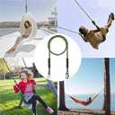 Heavy Duty Tree Swing Rope Adjustable Extendable, Hammock Tree Swings Hanging Strap, for Outdoor Swings Hammock Playground Set Accessories3.91ft(47") 1 Pcs Green