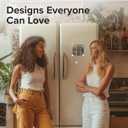 2 x Super Cute Fridge & Locker Magnets  12 Glass Magnets with Vibrant Colors  Strong Hold for Photos, Notes, Recipes  Aesthetic Refrigerator Decoration - Perfect for School & College Locker (Medium, Business)