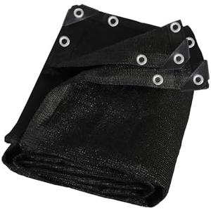 90% Black 6 ft X 12 ft Heavy Duty Shade Mesh Tarp Shade Cloth Taped Edge with Grommets for Outdoor Plant Cover Patio Tomatoes Barn Kennel Greenhouse