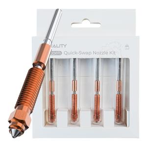 Creality K1C 3D Printer Nozzle Kit, Unicorn Quick-Swap Nozzle Kit 0.4mm 0.6mm 0.8mm, Steel-Tipped Copper Nozzle and Titanium Alloy Heatbreak, High Flow Nozzle Kit for K1 SE/K1C/Ender-3 V3 Plus