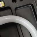 5 Step Ladder, Folding Step Stool with Handle,Tool Platform and Anti-Slip Pedal, Steel Ladder,Lightweight, Perfect for Home and Kitchen, White