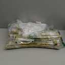 Queension Large Wedding Arch for Ceremony 7 Ft, Metal Balloon Arches Backdrop Stand with Metal Base for Party Supplies, Outdoor Garden Trellis with Water Bag for Climbing Plant, Round Frame, Gold