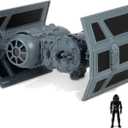 STAR WARS Micro Galaxy Squadron TIE Bomber - 5-Inch Starfighter Class Vehicle with 1-Inch TIE Pilot Micro Figure Accessory