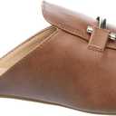 Amazon Essentials Women's Buckle Mule (9.5, Tan)