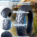 16x3.0 76-305 Ebike Tire and Tube Set 8-Level Design, 16 X 3.0 Antipuncture Snow Tyre for E-Bike with Bent Valve Inner Tube Compatible with E-Bikes Dirtbike Trike Unicycle and Folding Bike