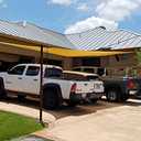 Rectangle Sun Shade Sail Canopy, 12' x 12' Outdoor Shade Cloth Patio Cover - Sunshade Sails Awning Shelter for Deck Garden Lawn Yard (Sand)