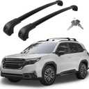 Roof Rack Cross Bars Compatible with Subaru Forester Sport/Touring Hybrid 2025 2026 (Not for Raised Rails), Adjustable Aluminum Heavy Duty 300 LBS Anti-Theft Lock Cargo Carrier Rooftop Crossbar