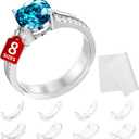 Ring Sizers for Loose Rings - 8 Pack Invisible Guards Resizer for Men and Women, Use 8 Width Sizes Easy-Clip Ring Adjuster, Spacers & Tighteners, Fit Almost Any Rings, Fits Bands Width to 1-8mm