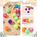 Wettarn 50 Pcs Jesus Easter Gifts Bulk Spanish Christian Easter Bouncy Balls Rubber Religious Cristo Me AMA Bouncing Balls Jesus Loves You Easters Party Favor Basket Suffer