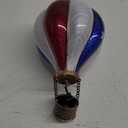 Hot Air Balloon Solar Lantern with Flickering Flame Hanging Solar Lights Outdoor Waterproof Lanterns for Garden Patio Yard Party Decoration  