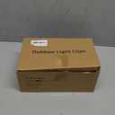 50 Pack C7 C9 Christmas Lights Spring Clips,  Quick Spring Clips for E12 E17 Socket, C6 Mini Lights Outdoor Roofline Gutter Fence Hanging Hooks Weatherproof Light Holders for Christmas Decor