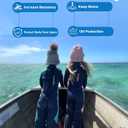 XUKER Kids Wetsuit for Boys Girls Toddlers, 3mm Wetsuit Back Zip Neoprene Thermal Full Body Wetsuits for Youth Teens Scuba Dive Swimming Boating Snorkeling (Blue,4)