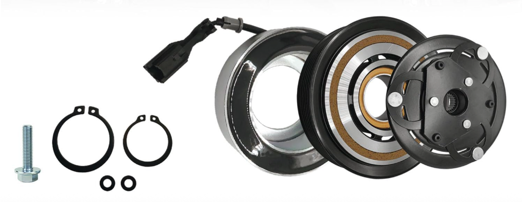 A/C Compressor Clutch Assembly Kit Plate Pulley Bearing Coil 1370 Replacement for 2015-2019 Subaru WRX 4 CYL 2.0L, AC Air Conditioning Compressor Clutch Coil Auto Repair Kit
