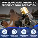 W3SP2607X10 Pool Pump 115/230 V, 1 HP Single Speed Pool Pump, High Speed Replacement for Hayward SP2607X10 Super Pump, Fits all In-Ground Pool and Spas