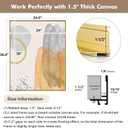 DIY Metal Canvas Frame for 18x24 Canvas Paintings, 1.5" Deep Modern Floater Frame for Oil Paintings, Portrait Landscape Wall Art Decor (Gold)