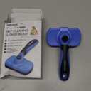 Swihauk Self Cleaning Slicker Brush - Skin Friendly Deshedding Grooming Tool for Dogs & Cats, Suitable for Shedding & Haired Pets, with Pet Supplies Accessories, Blue