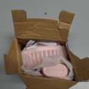 Portable Fan, 4200mAh Battery Operated Fan, 5 Speeds&Digital Display, Makeup Fans for Women with Base, 180°Foldable 3in1 Handheld/Neck/Desk Fan for Outdoor Indoor,Ultra Quiet (Black white)