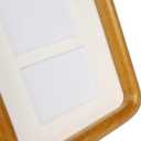 Hans 4"x16" Frames Collage Photo Frame Single Mat with Eight 1.5x2.5 Openings and Satin Solid Frame Horizontal or Vertical(8 Openings)