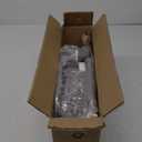 Corner Shower Caddy Tension Pole: Adjustable Rustproof 4-Tier Inside Bathroom Organizer - 47-121 inch Quick Installation Bathtub Shelves for Shampoo Storage - Rod Floor Standing Bath Rack (Silver)