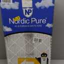 Nordic Pure 14x25x1 (13_1/2 x 24_1/2 x 3/4) Furnace Air Filters MERV 10 Pleated Plus Carbon 4 Pack