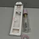 BIBS Baby Glass Bottle. Anti-Colic. Round Natural Rubber Latex Nipple. Supports Natural Breastfeeding, Complete Set - 225 ml, Dusky Lilac