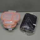 XIANKE 3Pack Stainless Steel Lunch Box, 27oz/800ml Snack Containers with Lids, Stainless Steel Food Storage Container with Lockable Clip, Leak-proof, Dishwasher-Safe Snack Box for Travel, Work