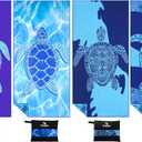 4 Pack Microfiber Lightweight Thin Beach Towel Sand Free Quick Dry Super Absorbent Large Towels for Swimming Pool Yoga Gym Travel Vacation Beach Accessories Essentials for Adults
