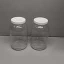 kitchentoolz 1 Gallon Glass Mason Jars  Extra Large Wide Mouth Jars with Airtight Lids  Perfect for Sourdough Starter, Fermenting, Pickling, and Storage  Made in the USA  Pack of 2