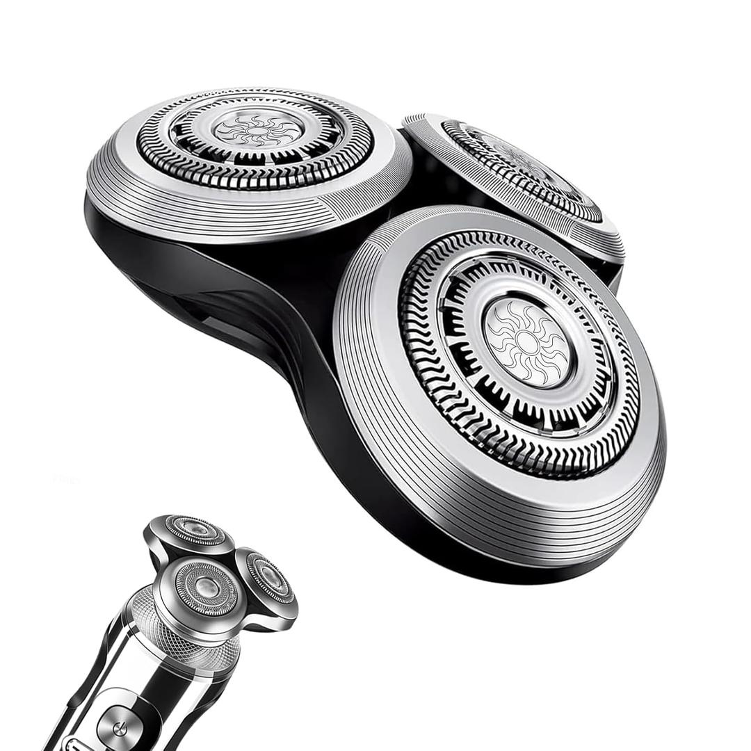 2026 Replacement Shaver Head SH90/RQ12 Compatible with Philip Norelco S9000 Prestige & S8000 Series | Double Precision Blades (Silvery)