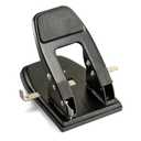 Officemate Heavy Duty 2-Hole Punch, Padded Handle, Black, 50-Sheet Capacity (90082)