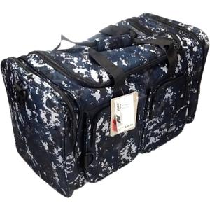 22" 3000cu.in Tactical Duffel Bag TT122 DMBK (Navy Blue), Digital Camouflage