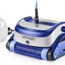 SereneLife Automatic Pool Vacuum for Inground Pools Robotic Pool Cleaner with 4500 GPH Suction from Twin Motors Brushes,2 Filters and Tangle-Free Cable Cleans 50 Ft Pools with 3 Timed Cycles,SLPORBT18