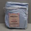 Charlottely Hues 1000 Thread Count Fitted Sheet - 100% Egyptian Cotton Long-Staple Breathable Sateen Weave All Around Elastic Fit - Mattress Fit Upto 18Inch Deep Pocket Fitted Sheet - Queen (Sky Blue)