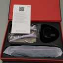 Go Brush Pro Hair Straightener  Cordless Comb with Negative Ion, 6000mAh Fast Heating & Portable Travel Design, Rechargeable Brush for Straightening and Curling (Black-1Pcs)