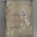 Smiry Stretch Jacquard Seat Covers for Dining Room Chairs Set of 6, Removable Washable Chair Seat Protector Slipcovers, No Rear Covers, Beige