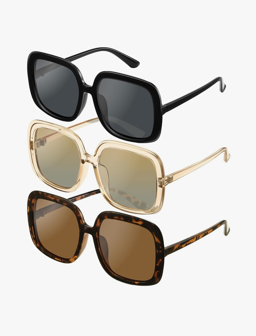 miyya Oversized Polarized Sunglasses Women, Trendy Retro Sun Glasses for Women 2025, Oversized Shades