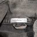 Cantonwalker Women's Oversize Vintage Washed Boyfriend Denim Jacket Long Sleeve Classic Loose Jean Trucker Jacket, Grey, Small