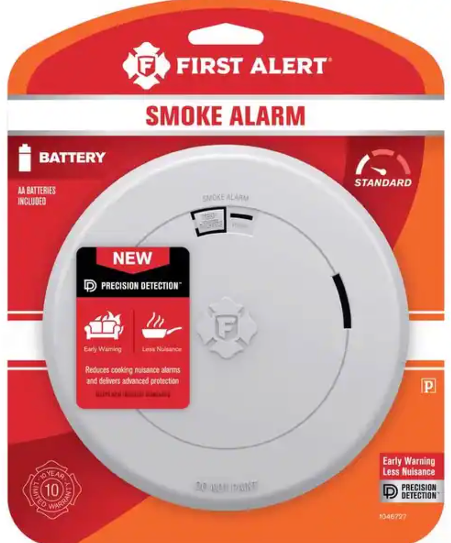 Slim Smoke Alarm, Battery Powered by First Alert