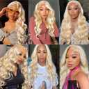 #613 Human Hair Bundles Body Wave 1 Bundle Blonde 16 Inch Color 613 Bundles Human Hair Extension 100g Single Bundle Double Weft Unprocessed Brazilian Virgin Hair