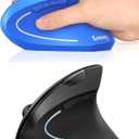 Lekvey Ergonomic Mouse Black + Ergonomic Mouse Blue