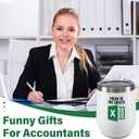 KAIRA Funny Tumbler Accountant Gifts for Women FREAK IN THE Tumbler Gifts for Coworkers 12 oz Cup Coffee Mug(Gift Box)