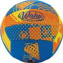 Wahu 100% Waterproof All-Purpose Pool Ball for Beach Volleyball, Soccer, and More, 6.5" Round Water Ball for Beach and Pool Sports Games (Orange)