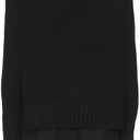 Aigeman Women Oversized Crewneck Chunky Knit Sweater Drapped Shoulder Long Sleeves Fall Pullover Sweaters Top Trendy Outfits (Black, S)