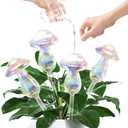 Plant Watering Globes-4pcs Self Watering Planter Insert,Plant Watering Devices,Glass Watering Bulbs for Indoor Plants,Mushroom Watering Globes,Top-Fill Watering