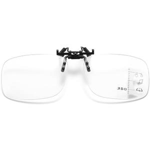 Progressive Multifocal Reading Glasses Clip On, Flip Up Anti Blue Light Readers for Computer Reading, Magnification Strength: 1 x